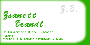 zsanett brandl business card